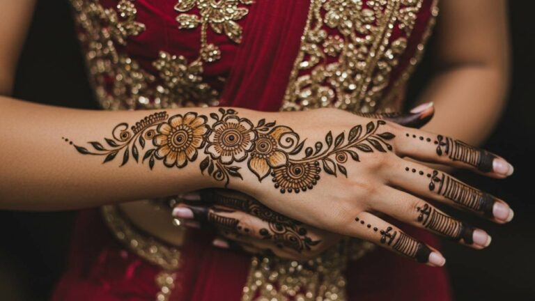 Leafy Fusion Mehndi