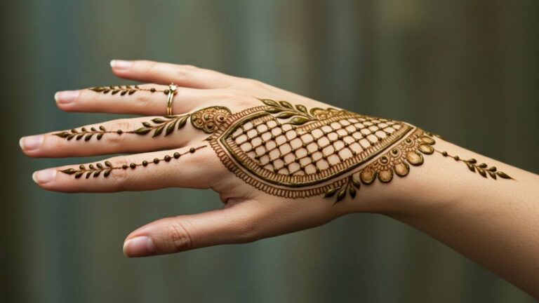 Mesh Elegance Backhand Design.Simple Design