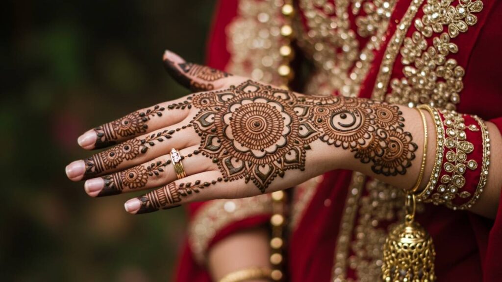 Mirror Reflection Mehndi
