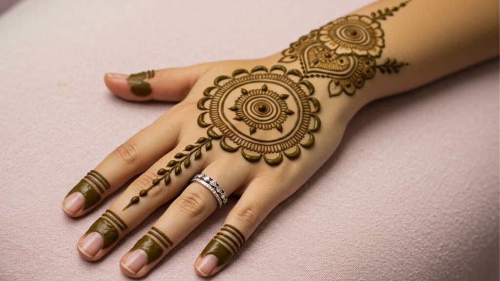 Ornate Dot Mandala.Simple Design