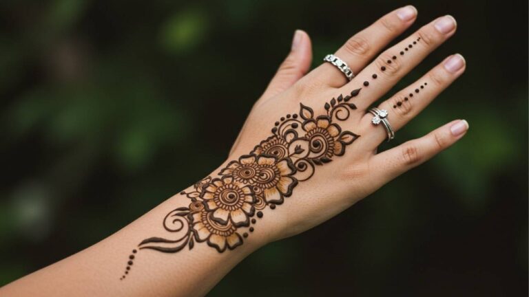 Peacock Trail Back Mehndi