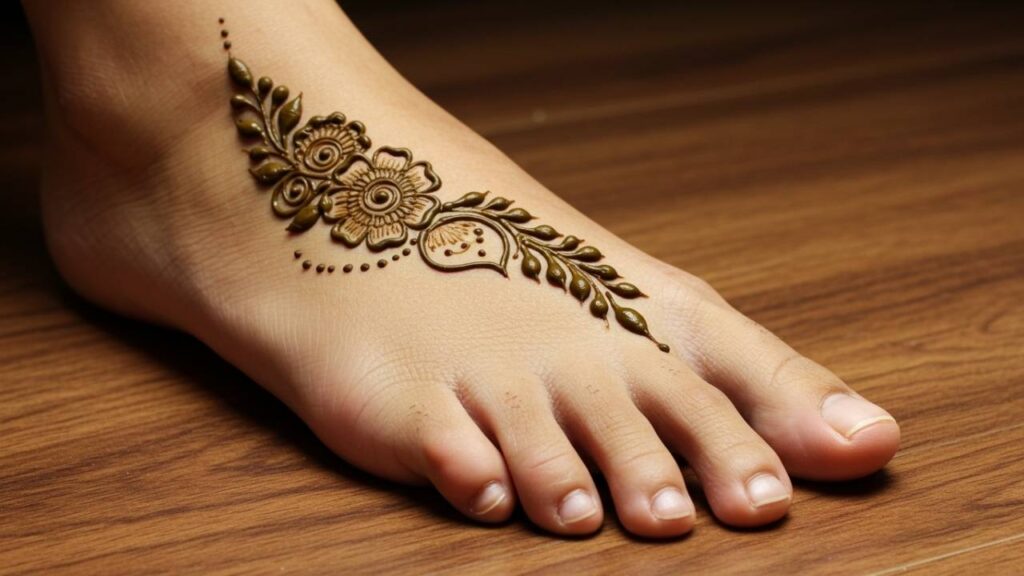Royal Arch Mehndi for Feet