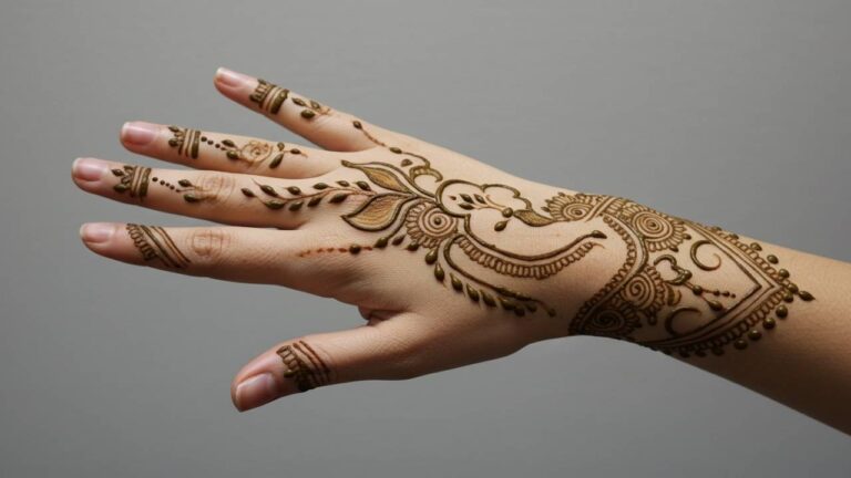 Royal Floral Sweep.Simple Design