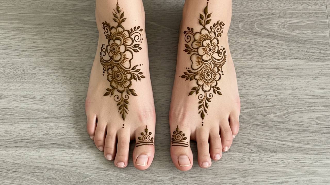 Shaded Curve Toe Wrap Design