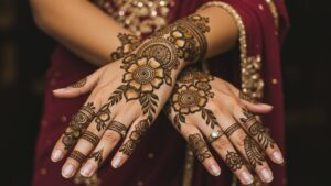 Simple Lines Mehndi Pattern