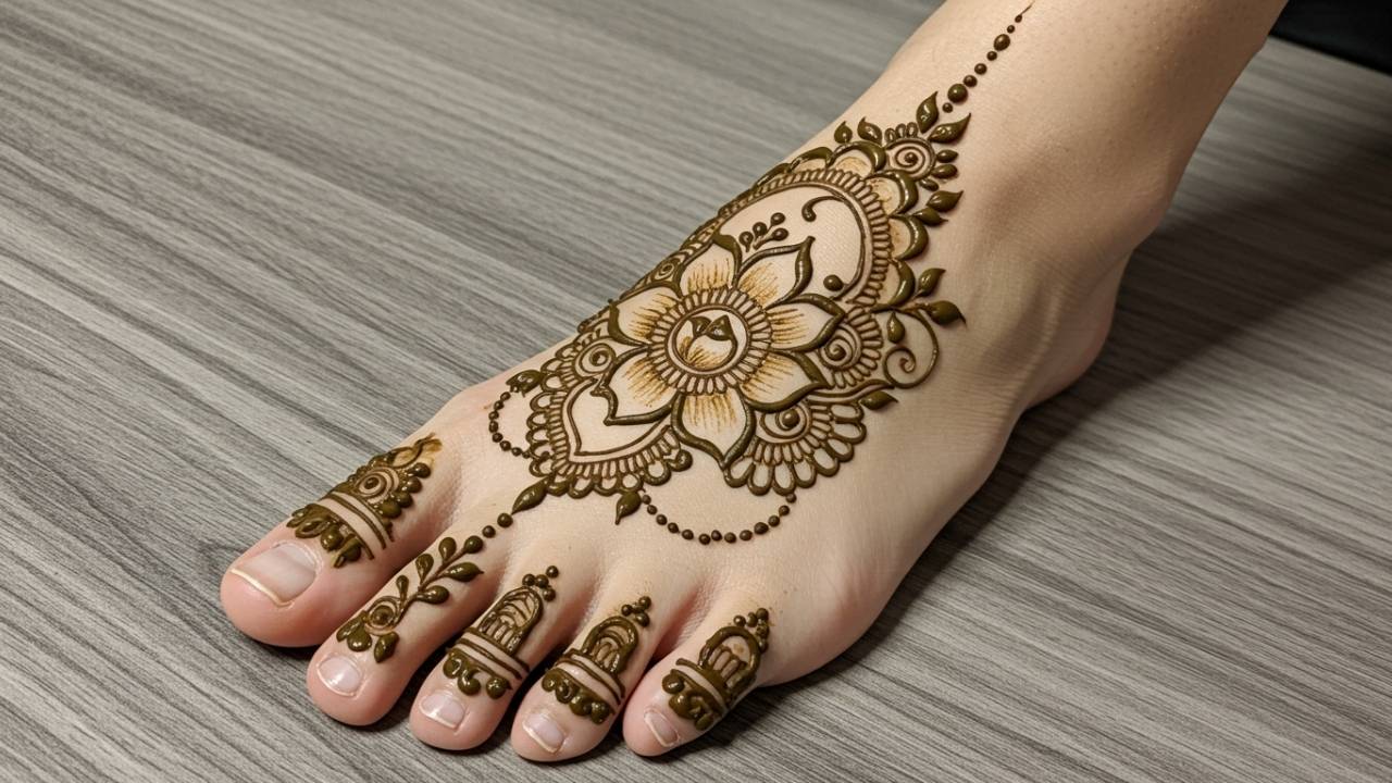 Simple Petal Liner Mehndi