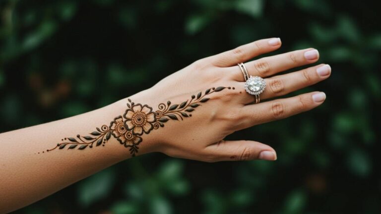 Swirl and Bud Chain.Simple Design