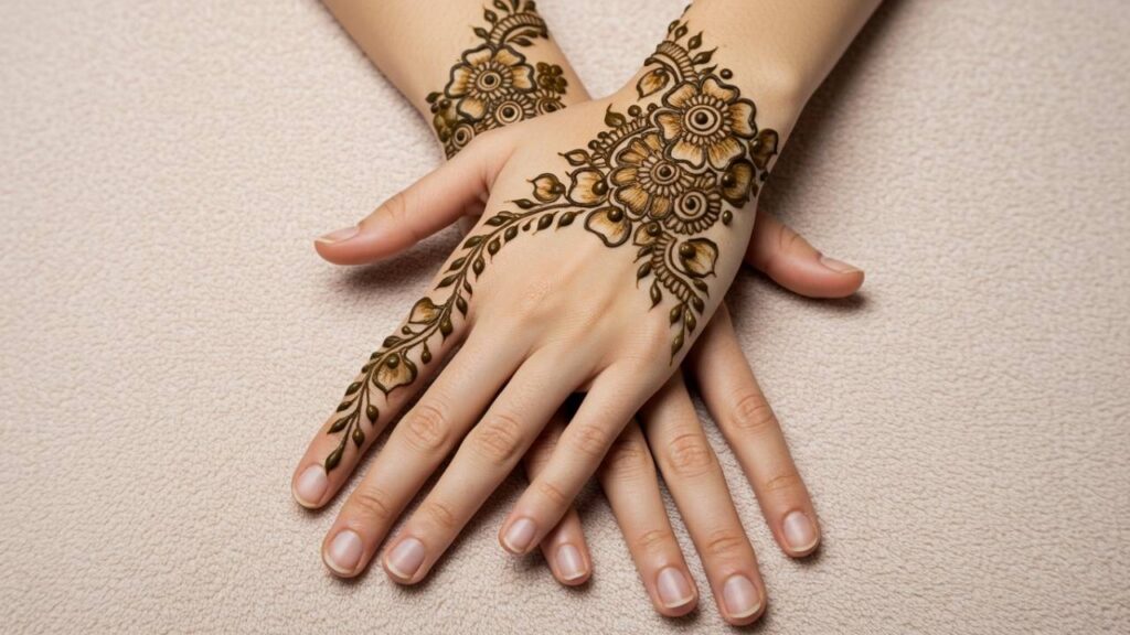 Symmetric Petal Pair.Simple Design