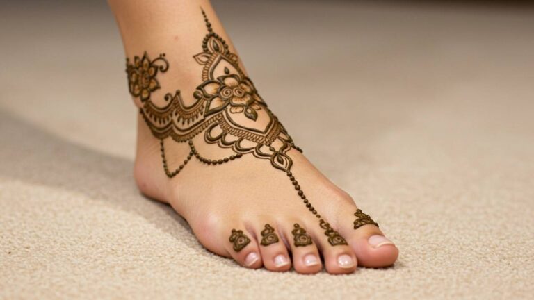 Traditional Net Chain Mehndi