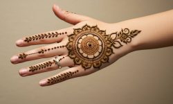 Classic Sunburst Mandala.Simple Design