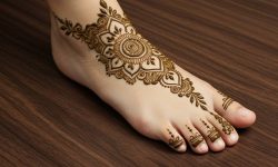 Crescent Petal Anklet Art