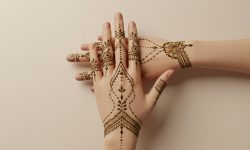 Crescent String Fusion Mehndi