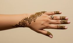 Finger Crown Floral Mehndi