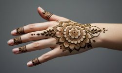 Graceful Circular Swirl Design.Simple Design