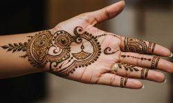 Indo-Arabic Rose Finger Design