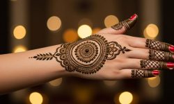Lotus Glove Style Mehndi