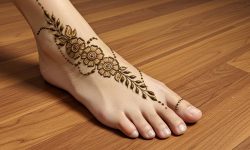 Lotus Vine Toe Design