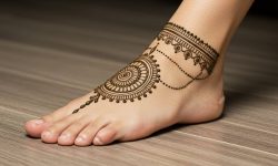 Minimal Curve Lace Anklet