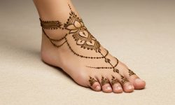 Ornamental Belt Mehndi Pattern