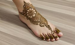 Petal Drop Chain Foot Design