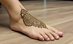 Side Vine Elegant Toe Art