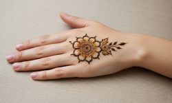 Single Mandala Back Hand.Simple Design