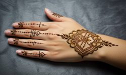 Twilight Bloom Circle Design.Simple Design