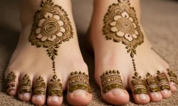 foot mehndi design